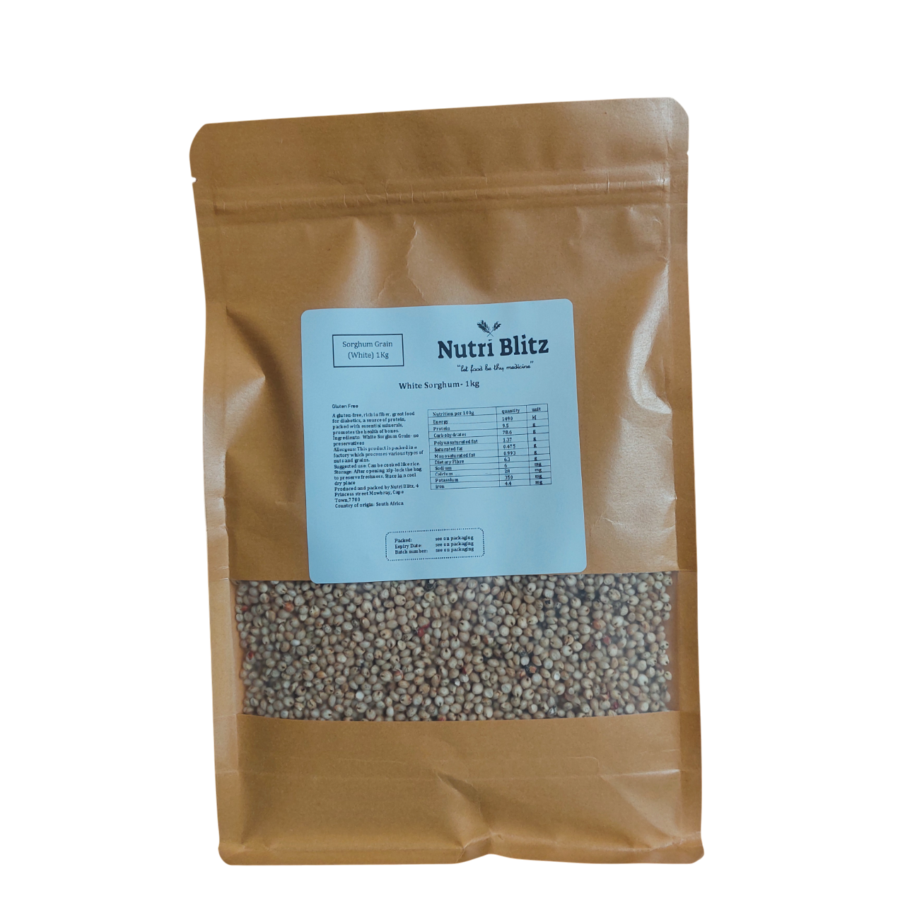 Sorghum Grain- White 1Kg
