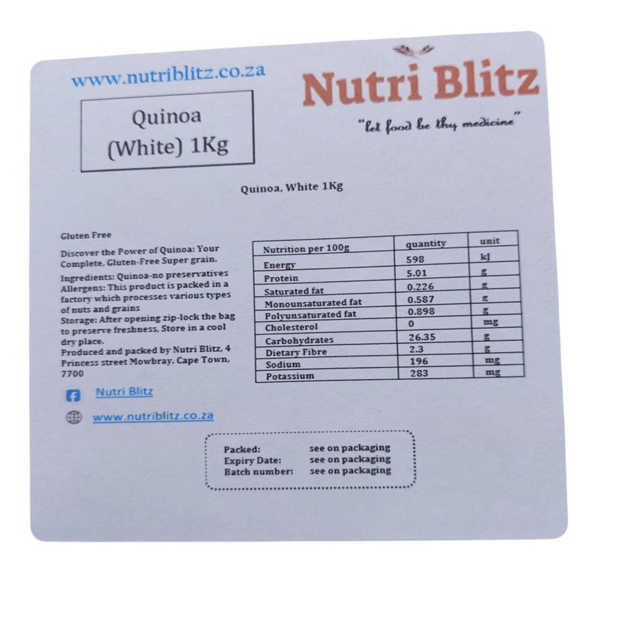 Quinoa White 1Kg