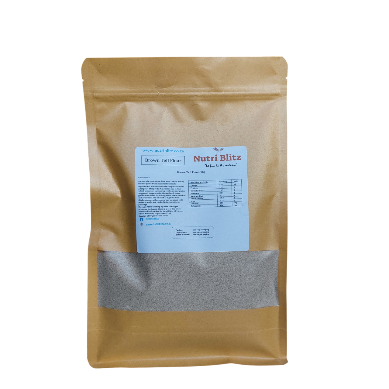 Brown Teff Flour 1 Kg